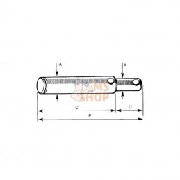 Z325145KR; KRAMP; Axe d'atelage 25x157mm Kramp; pièce detachée