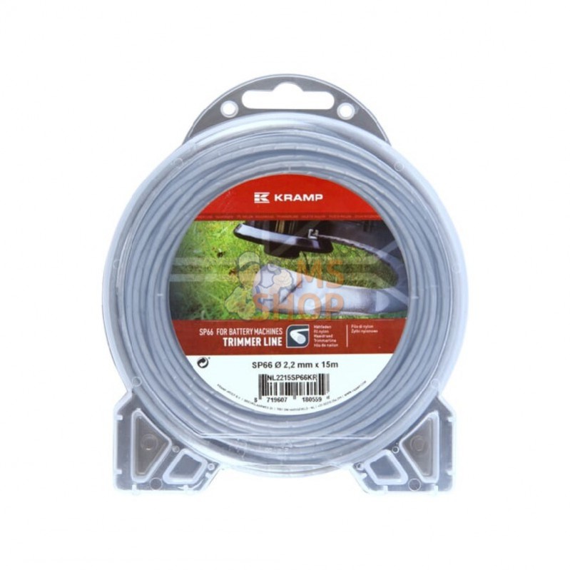 NL2215SP66KR; KRAMP; Fil nylon SP66 Ø 2,2x15m; pièce detachée