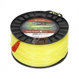 NL24264RKR; KRAMP; Fil de coupe Ø 2.4mm 264m rond jaune Kramp; pièce detachée
