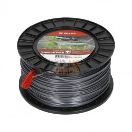 NL25185TSKR; KRAMP; Fil de coupe Ø 2.5mm 185m carré Titanium Power gris Kramp; pièce detachée