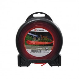 NL2715SKR; KRAMP; Fil de coupe Ø 2.65mm 15m carré rouge Kramp; pièce detachée