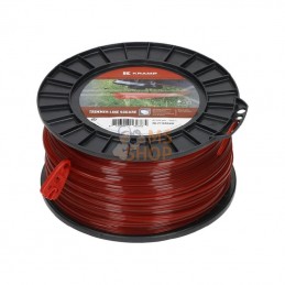 NL27169SKR; KRAMP; Fil de coupe Ø 2.65mm 169m carré rouge Kramp; pièce detachée