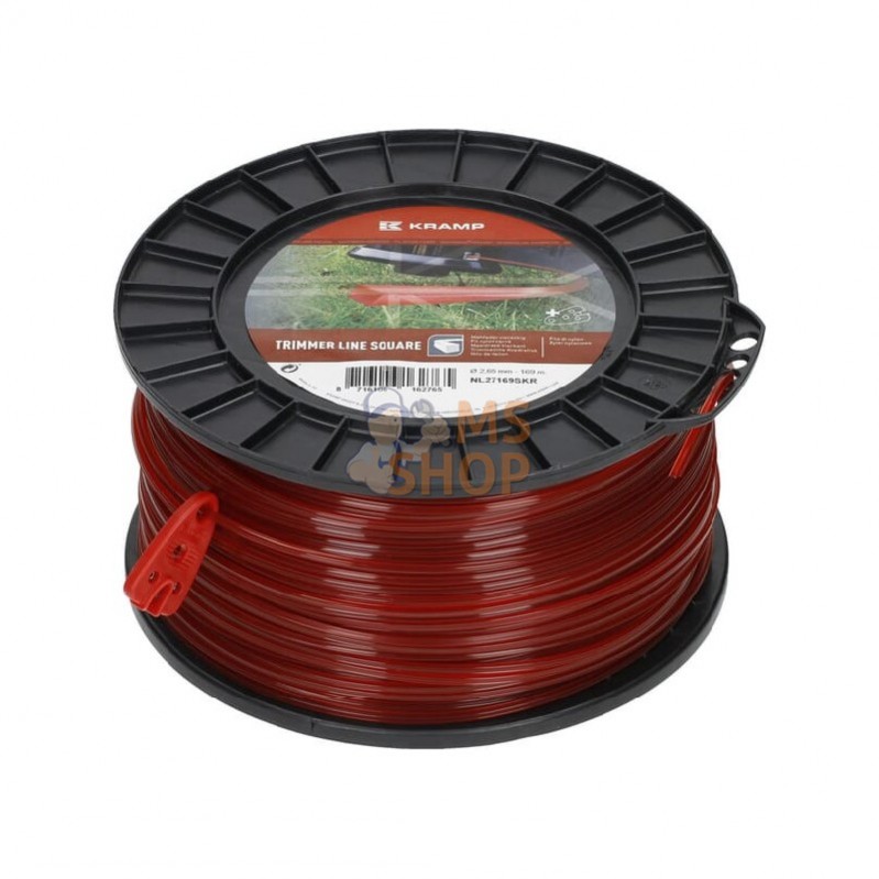 NL27169SKR; KRAMP; Fil de coupe Ø 2.65mm 169m carré rouge Kramp; pièce detachée