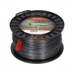 NL25236TRKR; KRAMP; Fil de coupe Ø 2.5mm 236m rond Titanium Power gris Kramp; pièce detachée