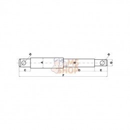 Z328213KR; KRAMP; Axe 22x28x22x17mm Cat.2/3 Kramp; pièce detachée