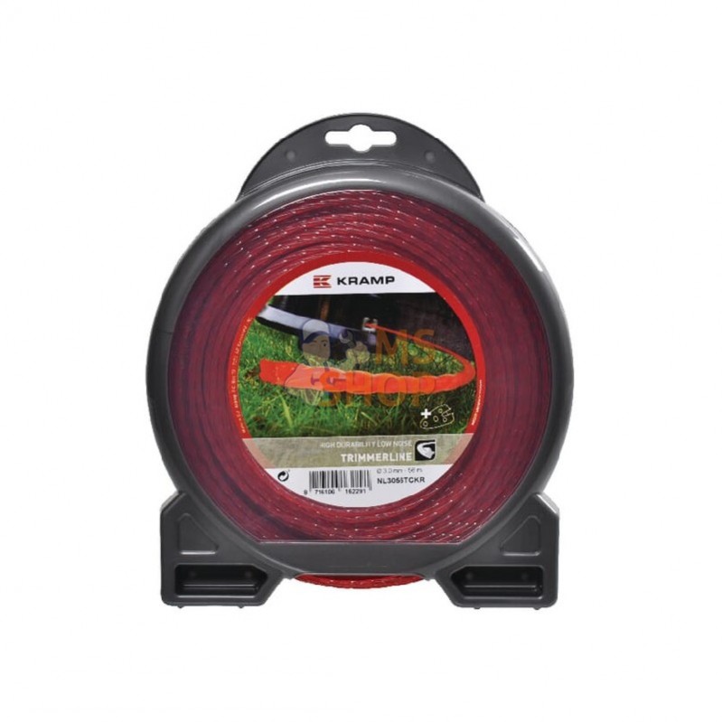 NL2415TCKR; KRAMP; Fil de coupe Ø 2.4mm 15m torsadé rouge Kramp; pièce detachée