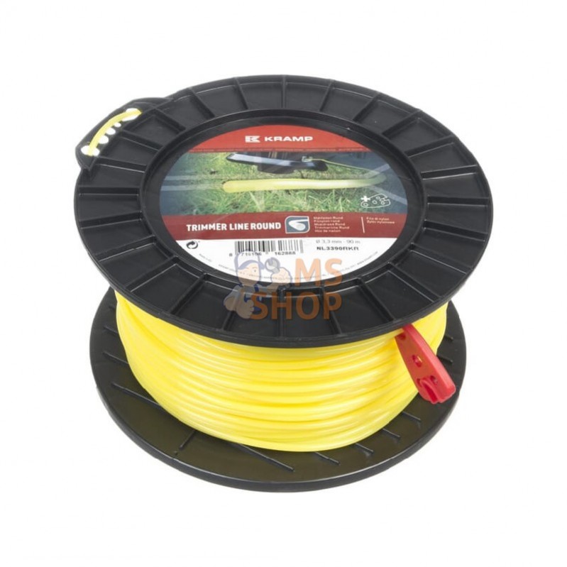 NL3390RKR; KRAMP; Fil de coupe Ø 3.3mm 90m rond jaune Kramp; pièce detachée