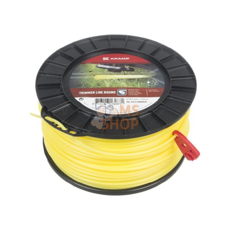 NL33139RKR; KRAMP; Fil de coupe Ø 3.3mm 139m rond jaune Kramp; pièce detachée