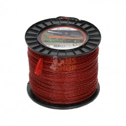 NL30281TCKR; KRAMP; Fil de coupe Ø 3mm 281m torsadé rouge Kramp; pièce detachée