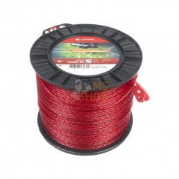 NL24437TCKR; KRAMP; Fil de coupe Ø 2.4mm 437m torsadé rouge Kramp; pièce detachée