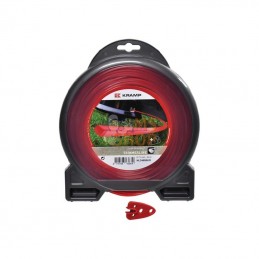 NL4025SKR; KRAMP; Fil de coupe Ø 4mm 25m carré rouge Kramp; pièce detachée