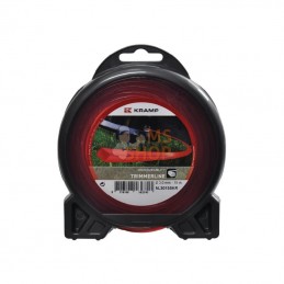 NL3015SKR; KRAMP; Fil de coupe Ø 3mm 15m carré rouge Kramp; pièce detachée