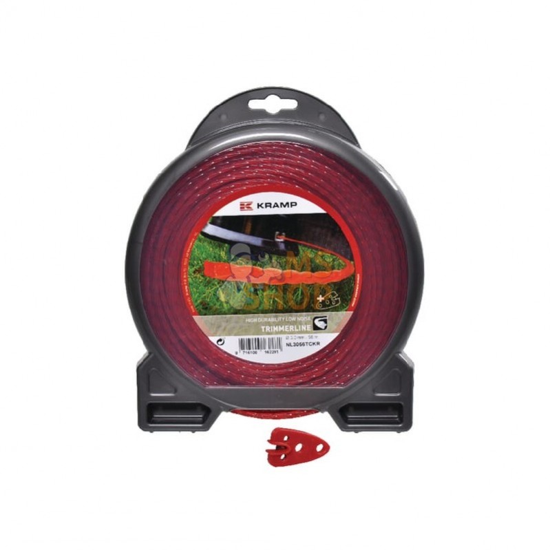 NL3056TCKR; KRAMP; Fil de coupe Ø 3mm 56m torsadé rouge Kramp; pièce detachée