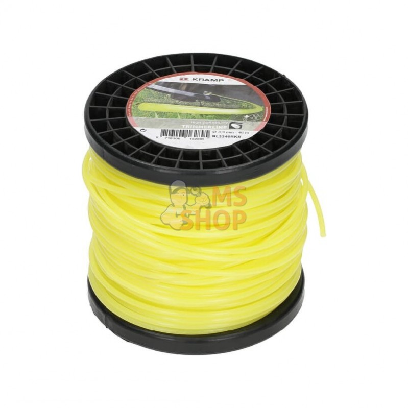 NL3346RKR; KRAMP; Fil de coupe Ø 3.3mm 46m rond jaune Kramp; pièce detachée