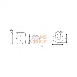 315006KR; KRAMP; Tendeur en caoutchouc; pièce detachée