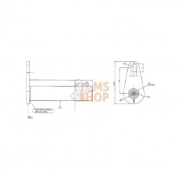 FLP38188; KRAMP; Axe 38x188mm Kramp; pièce detachée