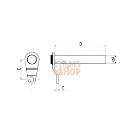 FLP30151; KRAMP; Axe 30x151mm Kramp; pièce detachée
