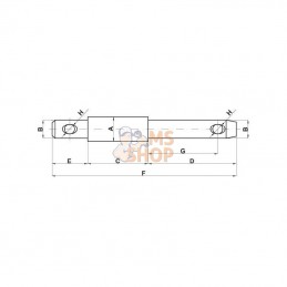 Z336290HKR; KRAMP; Axe 28x36.5x28mm Cat.2/3 Kramp; pièce detachée