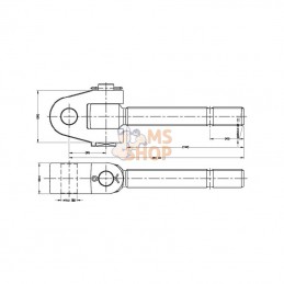 TL3035190LKR; KRAMP; Chape articulée M30 x 3.5 G; pièce detachée