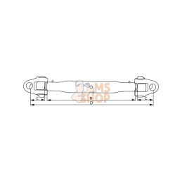 TL51036320254KR; KRAMP; Barre de poussée chape/chape 510-M36 32/25,4; pièce detachée