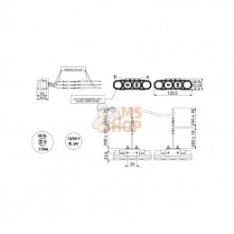 LA80030; KRAMP; Kit feux diurnes LED; pièce detachée