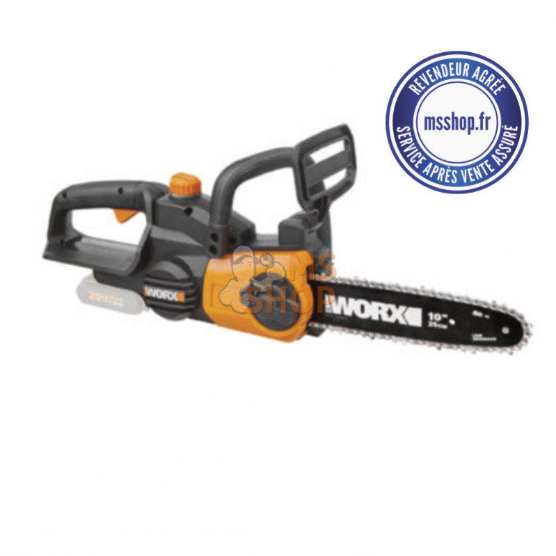 WG322E9 ELAGUEUSE 20 V GUIDE 25 CM 3/8'' LP SANS BAT. NI CHARG. | WORX