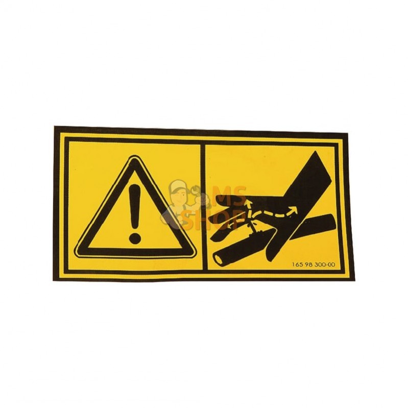 41659830000; KONGSKILDE; Étiquette adhésive; pièce detachée