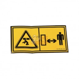 41659830100; KONGSKILDE; Étiquette adhésive; pièce detachée