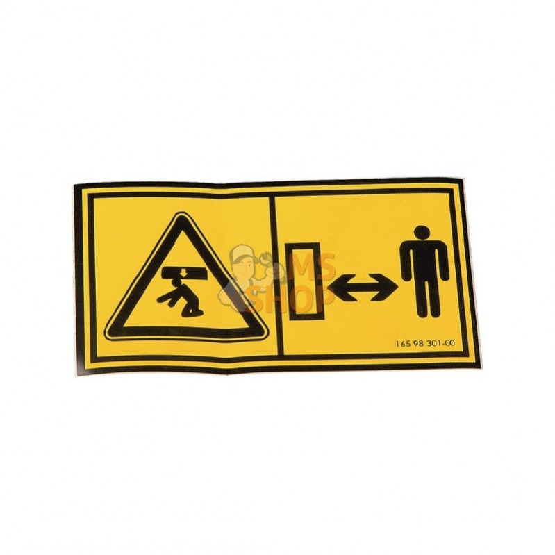 41659830100; KONGSKILDE; Étiquette adhésive; pièce detachée