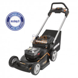 WG749E TONDEUSE TRACTEE 46 CM 40 V + MULCHING 2 BAT + 1 CHARG. | WORX