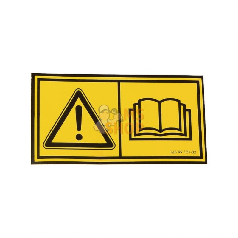 41659910100; KONGSKILDE; Étiquette adhésive; pièce detachée