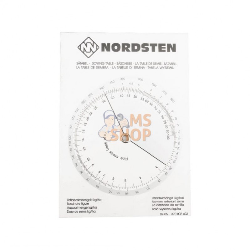 370002403; KONGSKILDE; Carte semis NS 1/2/3/4/5000 V; pièce detachée