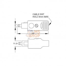 14200; BRITAX; Bouchon d'obturation de pôle simple; pièce detachée