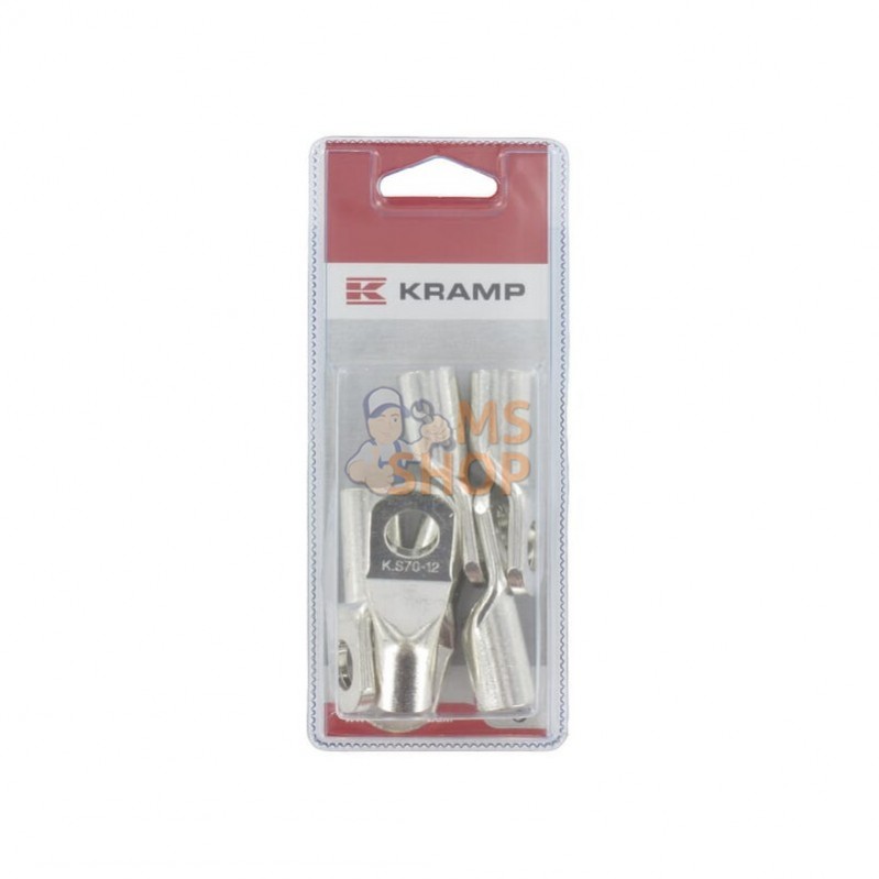 KRWP70012P006; KRAMP BLISTER; Cosse à sertir 70 mm²xM12 (6x); pièce detachée KRWP70012P006; KRAMP BLISTER; Cosse à sertir 70 mm²xM12 (6x); pièce detachée