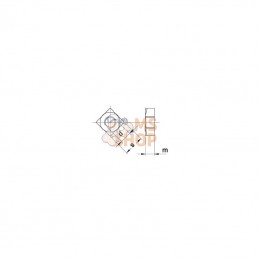 55710RVS; KRAMP; Écrou carré DIN557 M10x1.50 Acier inoxydable Kramp; pièce detachée