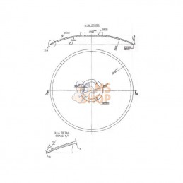 24251103KR; KRAMP; Disque de herse lisse 460x4; pièce detachée