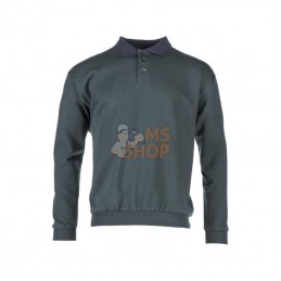 KW106631082062; KRAMP; Sweatshirt vert/marine 4XL; pièce detachée