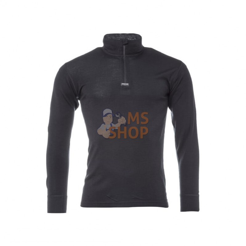 KW505102101062; KRAMP; Maillot de corps en laine merinos, zip 1/4, col roulé, 3XL; pièce detachée KW505102101062; KRAMP; Maillot de corps en laine merinos, zip 1/4, col roulé, 3XL; pièce detachée