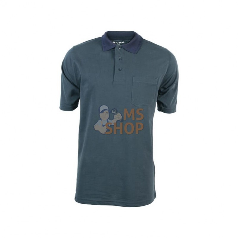 KW106730082068; KRAMP; T-shirt polo vert/marine 6XL; pièce detachée