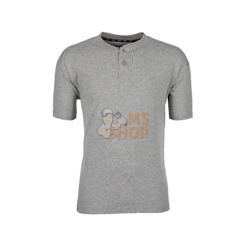 KW207810066062; KRAMP; T-Shirt boutons, gris ch. 4XL; pièce detachée KW207810066062; KRAMP; T-Shirt boutons, gris ch. 4XL; pièce detachée