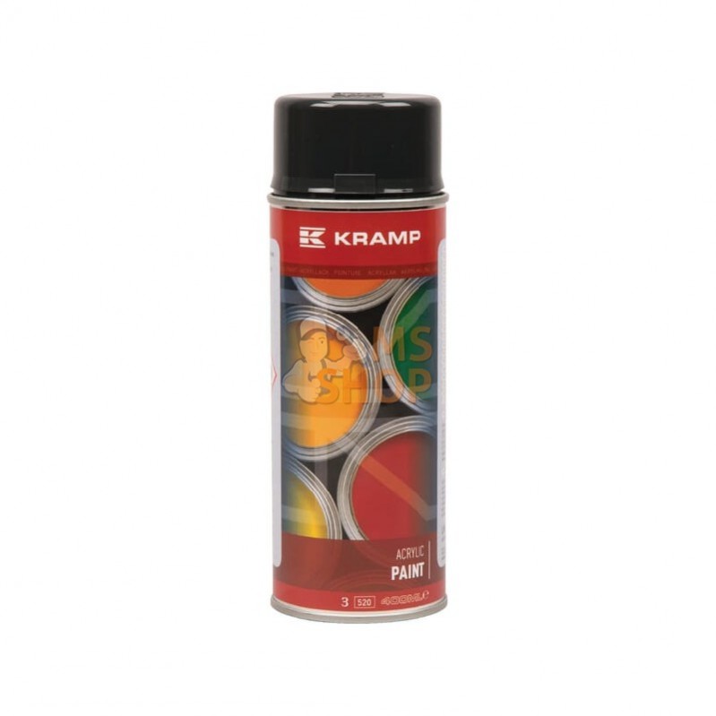 702104KR; KRAMP; RAL 7021 gris noir 400 ml; pièce detachée