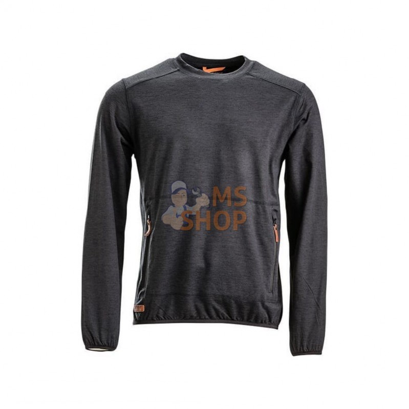 KW506101811066; KRAMP; Chemise en molleton, encolure ronde, anthracite, 4XL; pièce detachée KW506101811066; KRAMP; Chemise en molleton, encolure ronde, anthracite, 4XL; pièce detachée
