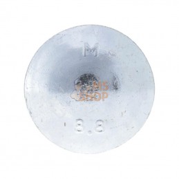 603102088; KRAMP; Vis tête bombée collet carré M10x20 8.8; pièce detachée