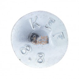 60363588; KRAMP; Vis tête bombée collet carré M6x35 8.8; pièce detachée