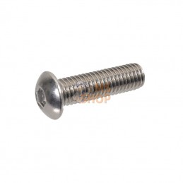 ISO7380630RVSP050; KRAMP; Vis tête bombée collet carré plate 6p creux M6x30 inox A2; pièce detachée