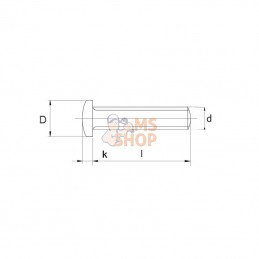 7500C616; KRAMP; Vis autoformeuse M6x16 zing; pièce detachée