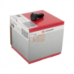 9611012530109B; KRAMP; Boulon hexagonal pas fin entièrement fileté 6 p M10x1,25x30 10.9noire; pièce detachée