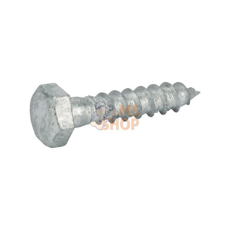 5711050TV; KRAMP; Vis à bois avec tête hexagonal galv. chaud M10x50; pièce detachée