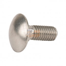 603820RVSP050; KRAMP; Vis tête bombée collet carré  M8x20 inox A2; pièce detachée