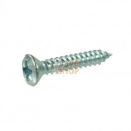 7983C4838P200; KRAMP; Vis à tôle tête fraisée bombée cruciforme 4,8x38 galv.; pièce detachée